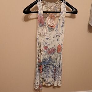 Floral Lace Sleeveless Dress
